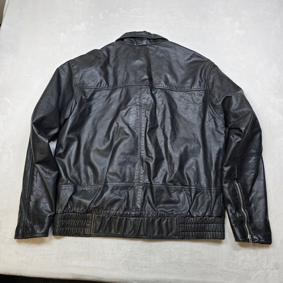 Harley Davidson Leather Jacket Mens XL Black Motorcycle Biker American 90's VTG - Picture 3 of 16